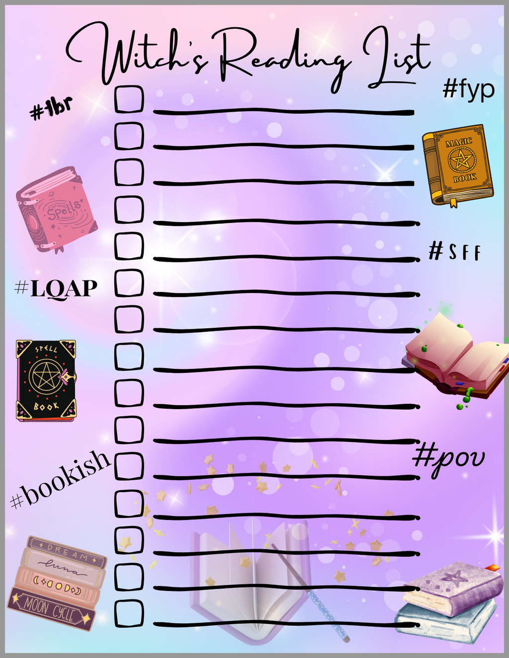Witch’s Reading List Notepad