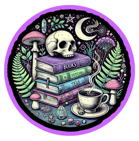 Books, Tea & the Beyond Vinyl Sticker