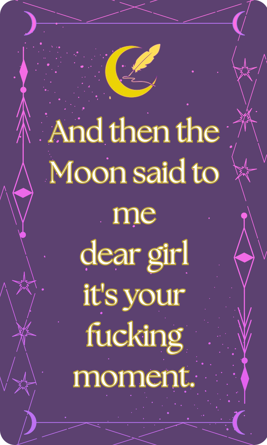 Moon Said So Wide Bookmark