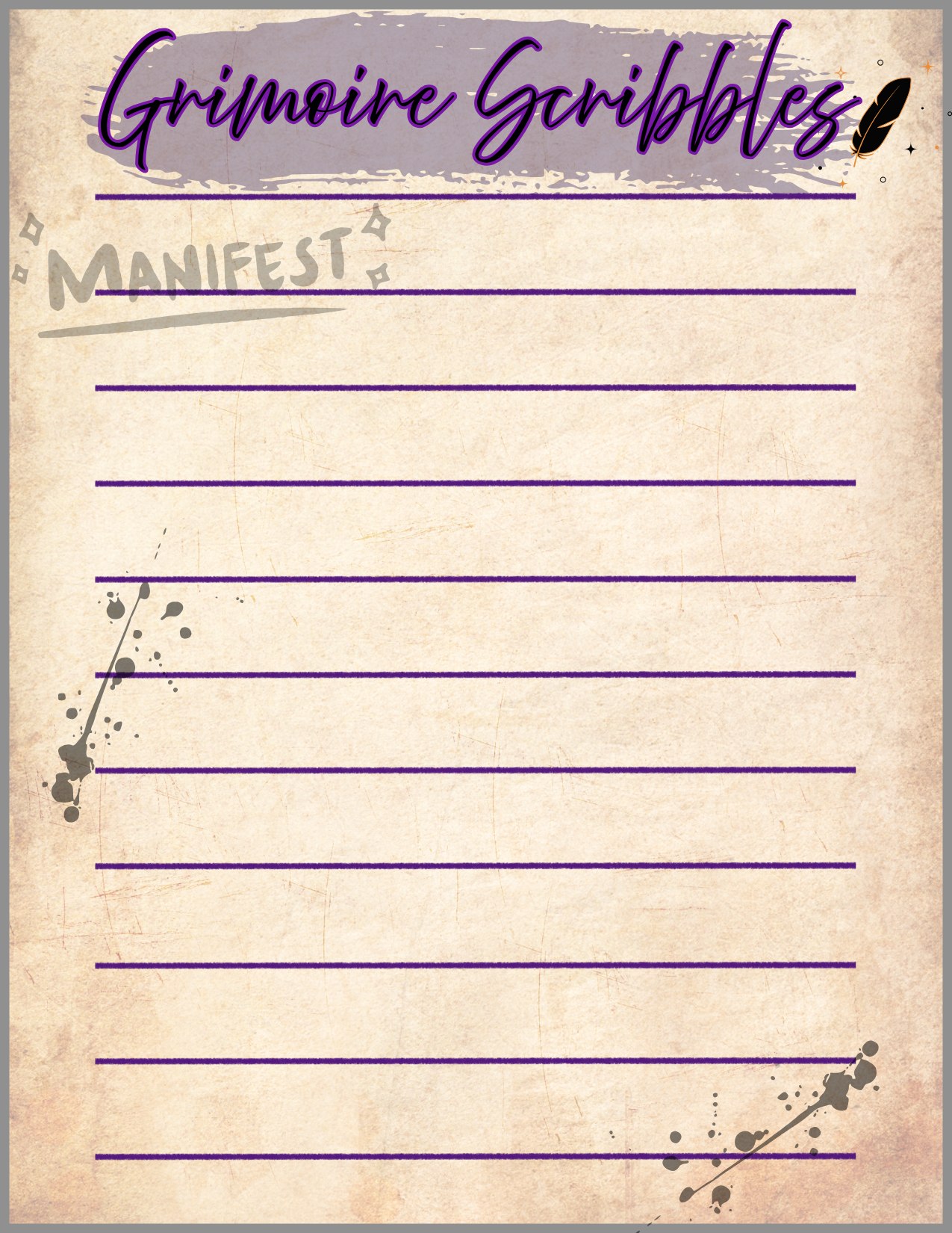 Grimoire Scribbles Notepad