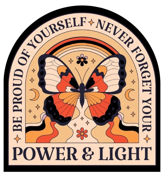 Power & Light Vinyl Sticker