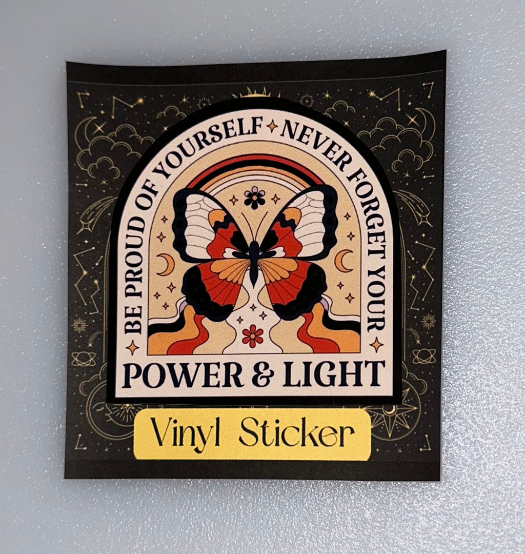 Power & Light Vinyl Sticker