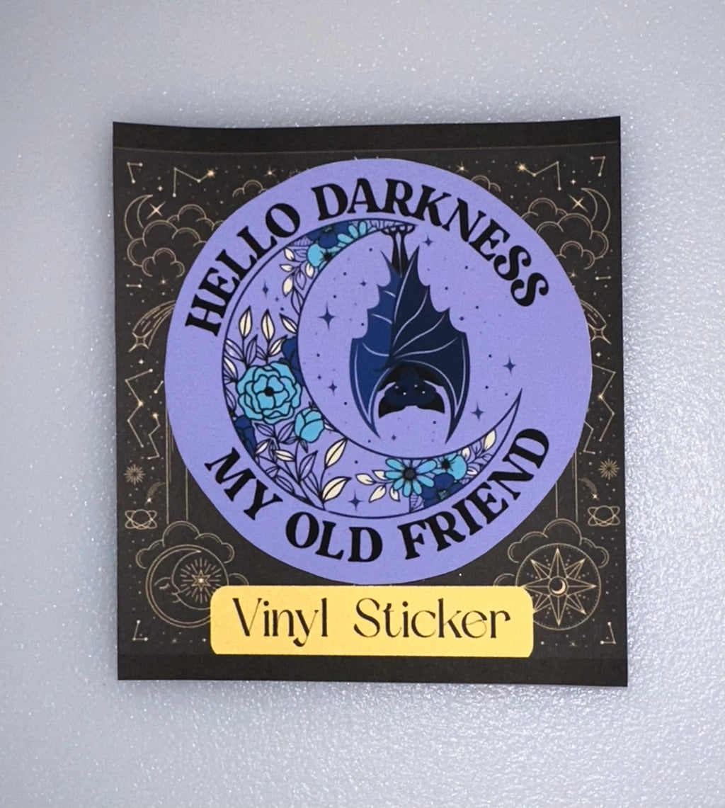 Hello Darkness Vinyl Sticker
