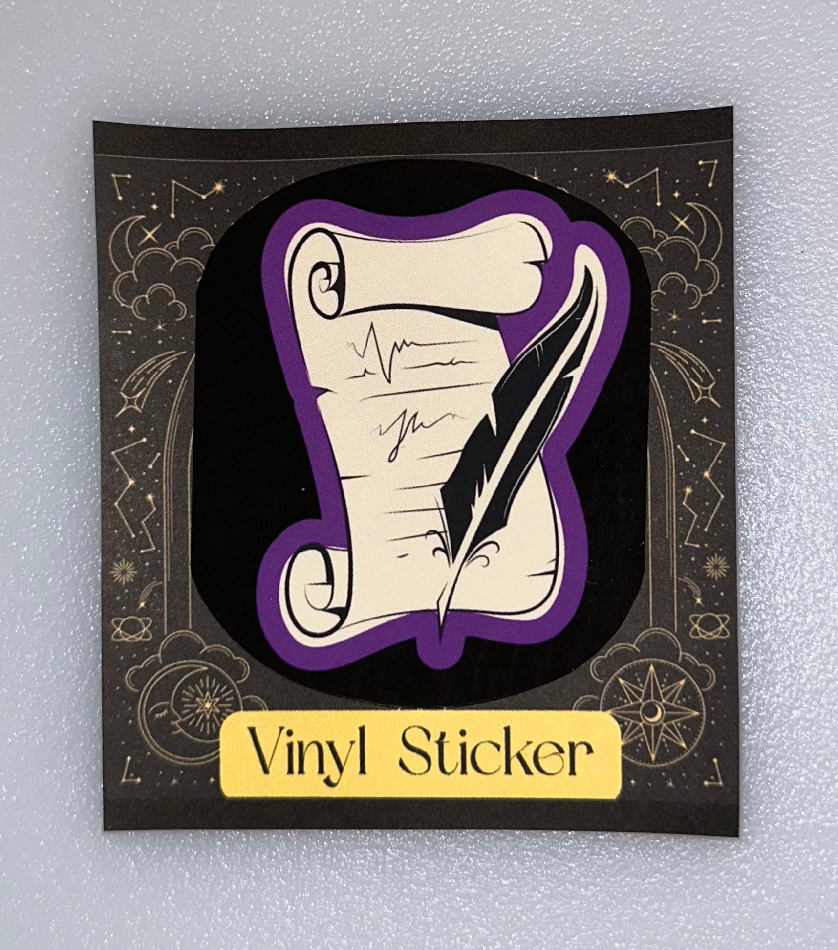 Script & Shadow Vinyl Sticker